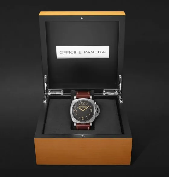 Luminor 1950 Hand-Wound 47mm Stainless Steel and Leather Watch