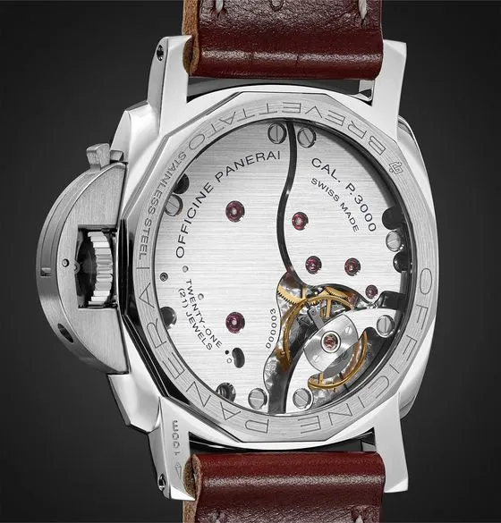 Luminor 1950 Hand-Wound 47mm Stainless Steel and Leather Watch