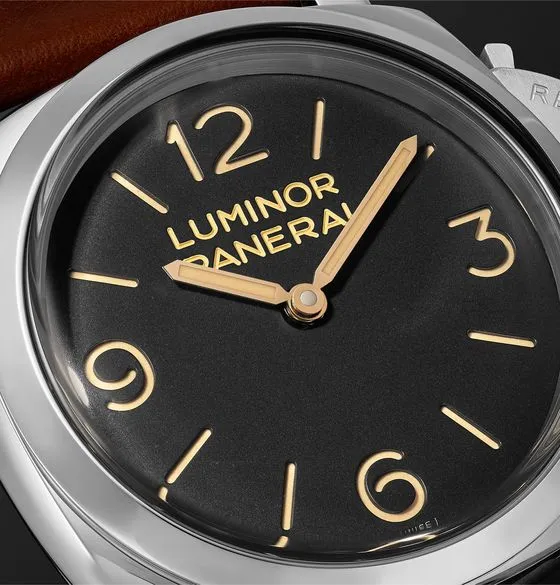 Luminor 1950 Hand-Wound 47mm Stainless Steel and Leather Watch