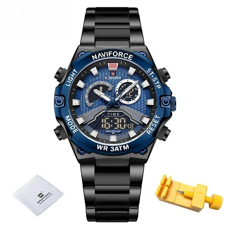 Luxury Brand  New Design Wrist Watches for Men LCD Display Luminous Man Watch
