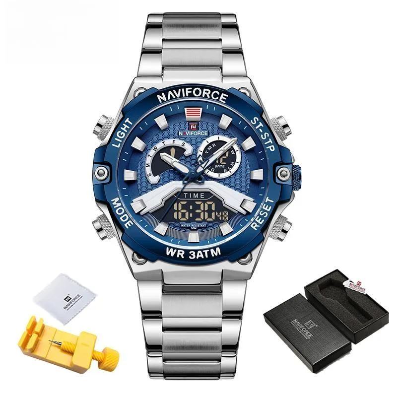 Luxury Brand  New Design Wrist Watches for Men LCD Display Luminous Man Watch