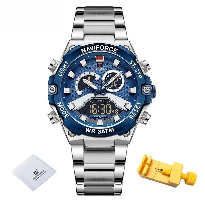 Luxury Brand  New Design Wrist Watches for Men LCD Display Luminous Man Watch