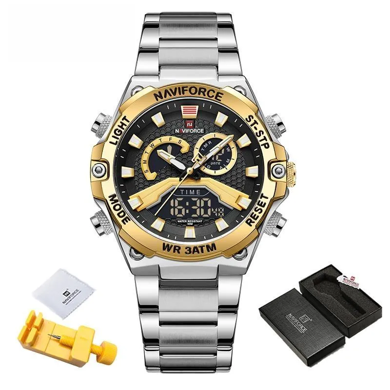 Luxury Brand  New Design Wrist Watches for Men LCD Display Luminous Man Watch