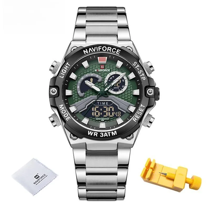 Luxury Brand  New Design Wrist Watches for Men LCD Display Luminous Man Watch