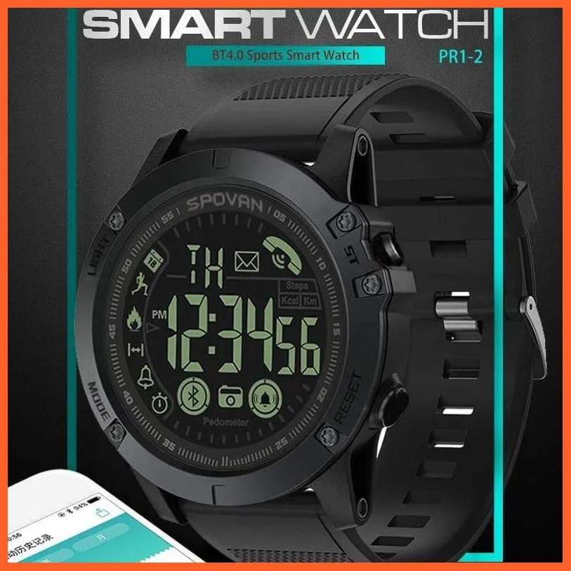 Mens Sports Smartwatch Monitoring Smart Watch For Ios And Android | Gravity Sensor Waterproof Digital Watches