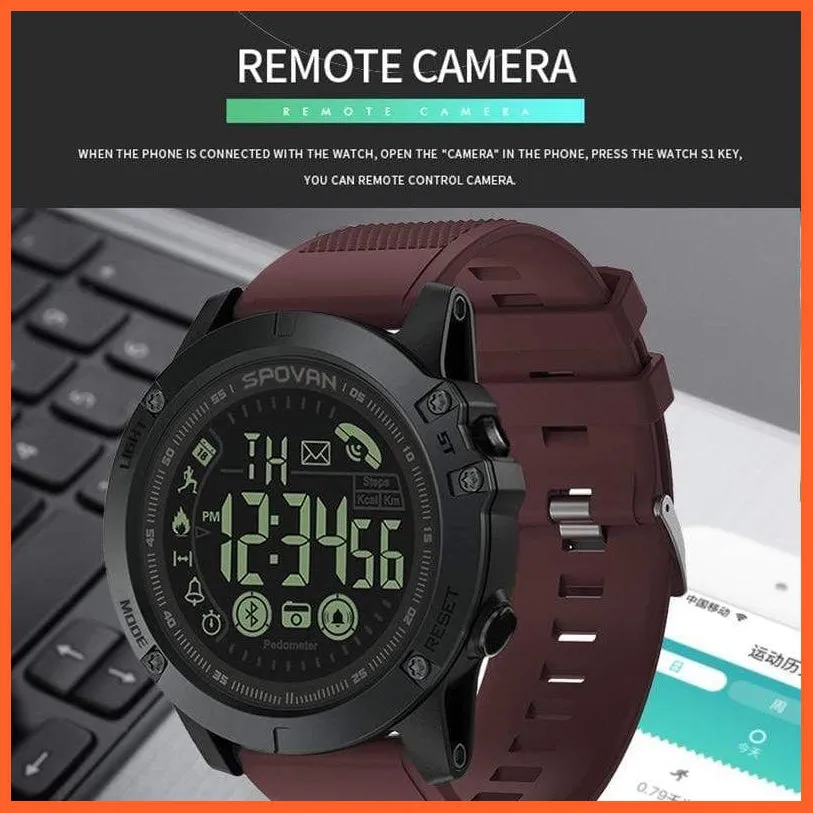 Mens Sports Smartwatch Monitoring Smart Watch For Ios And Android | Gravity Sensor Waterproof Digital Watches