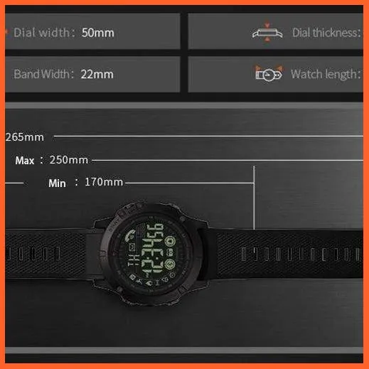 Mens Sports Smartwatch Monitoring Smart Watch For Ios And Android | Gravity Sensor Waterproof Digital Watches