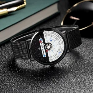 Men's Starry Sky Creativity Casual Quartz Calendar Watch
