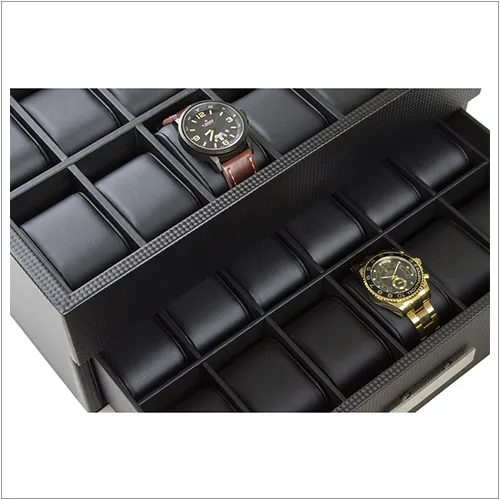 Men's Watch Organizer Box - 24 Slots