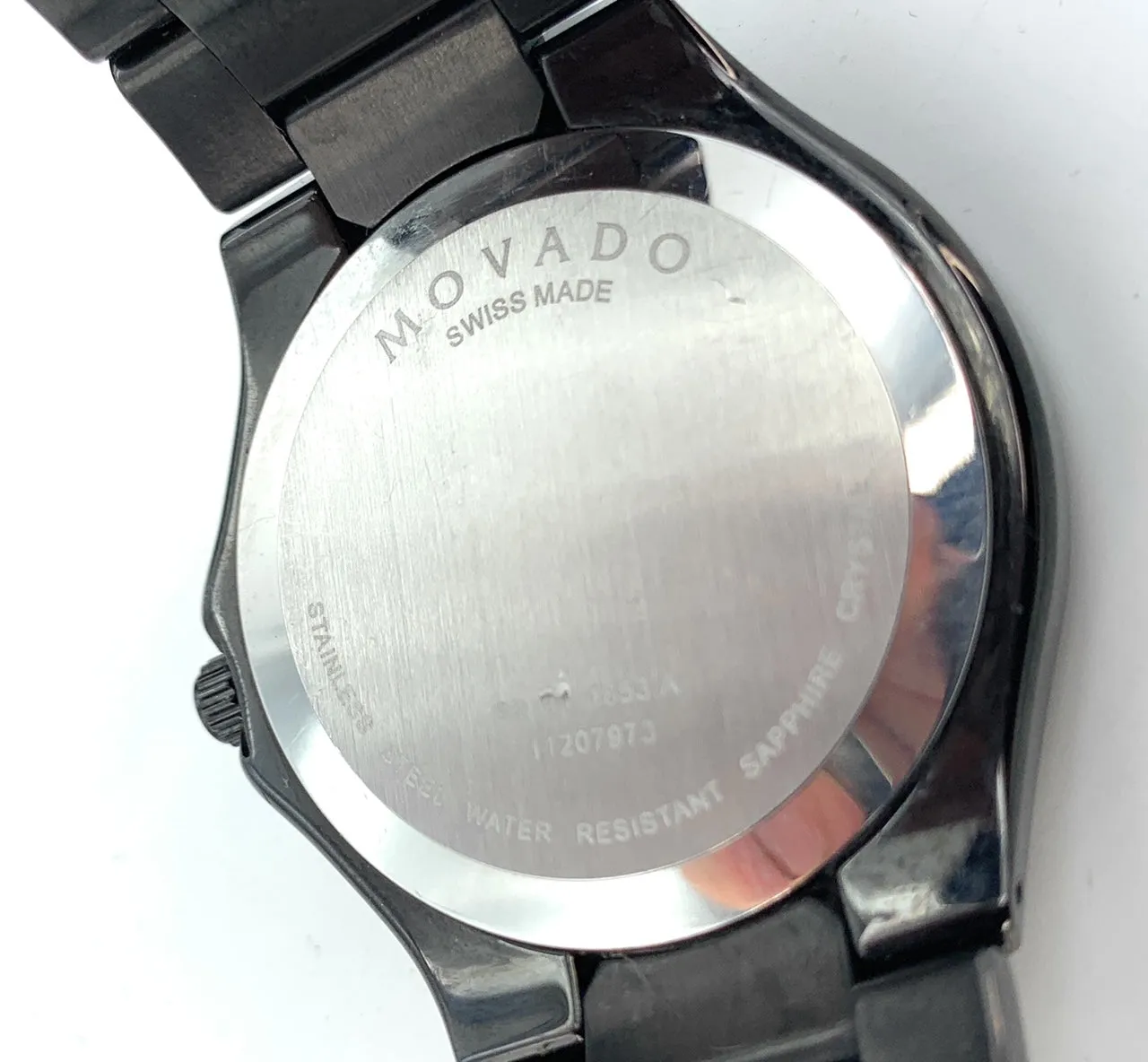 Movado Sapphire Collection Black PVD Men's Watch - 606307