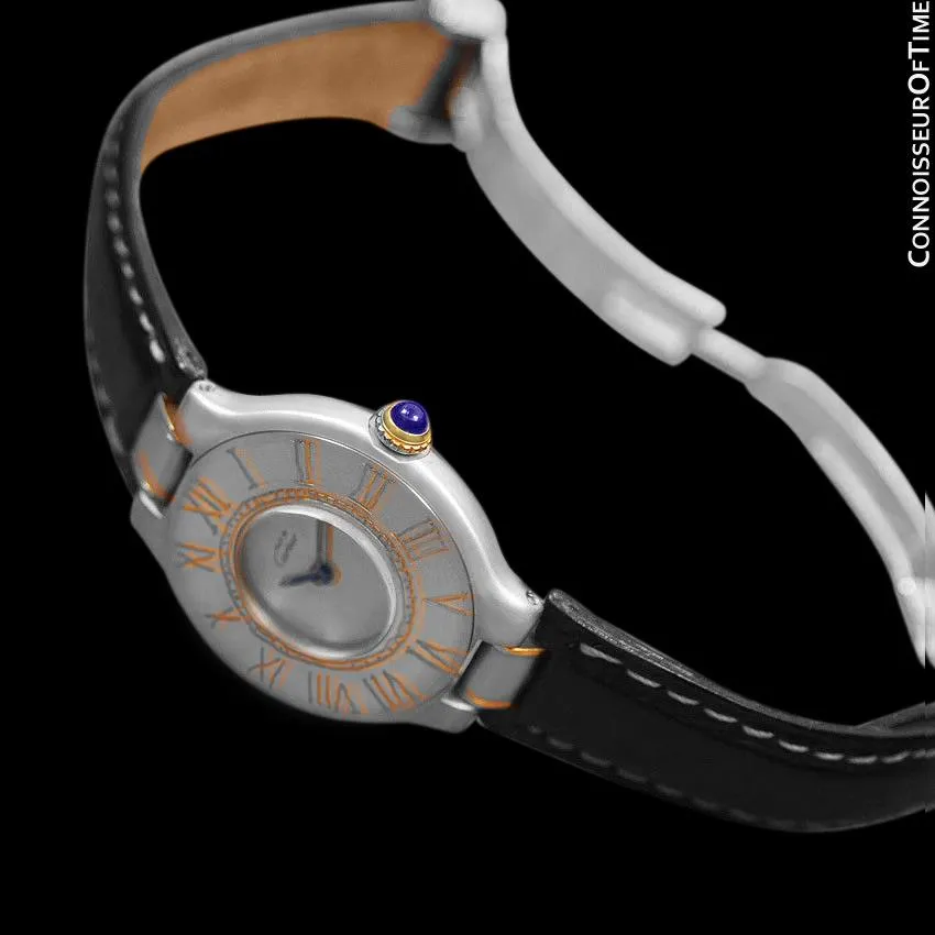 Must De Cartier 21C Ladies Watch - Stainless Steel and 18K Gold