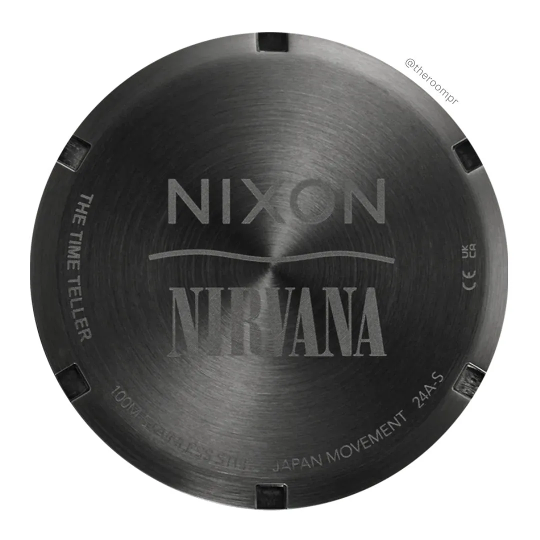 Nixon x Nirvana "Time Teller" Watch in Black