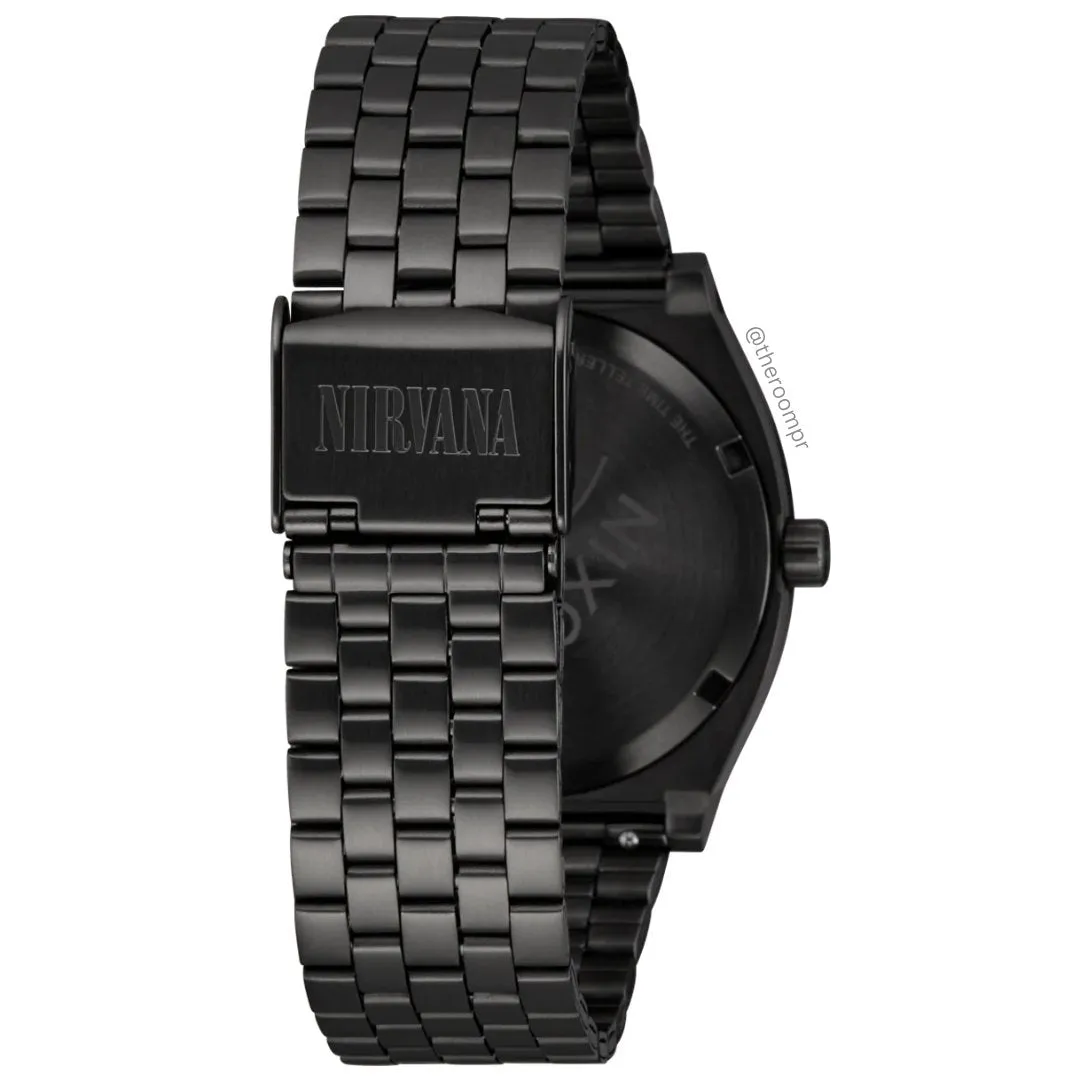 Nixon x Nirvana "Time Teller" Watch in Black