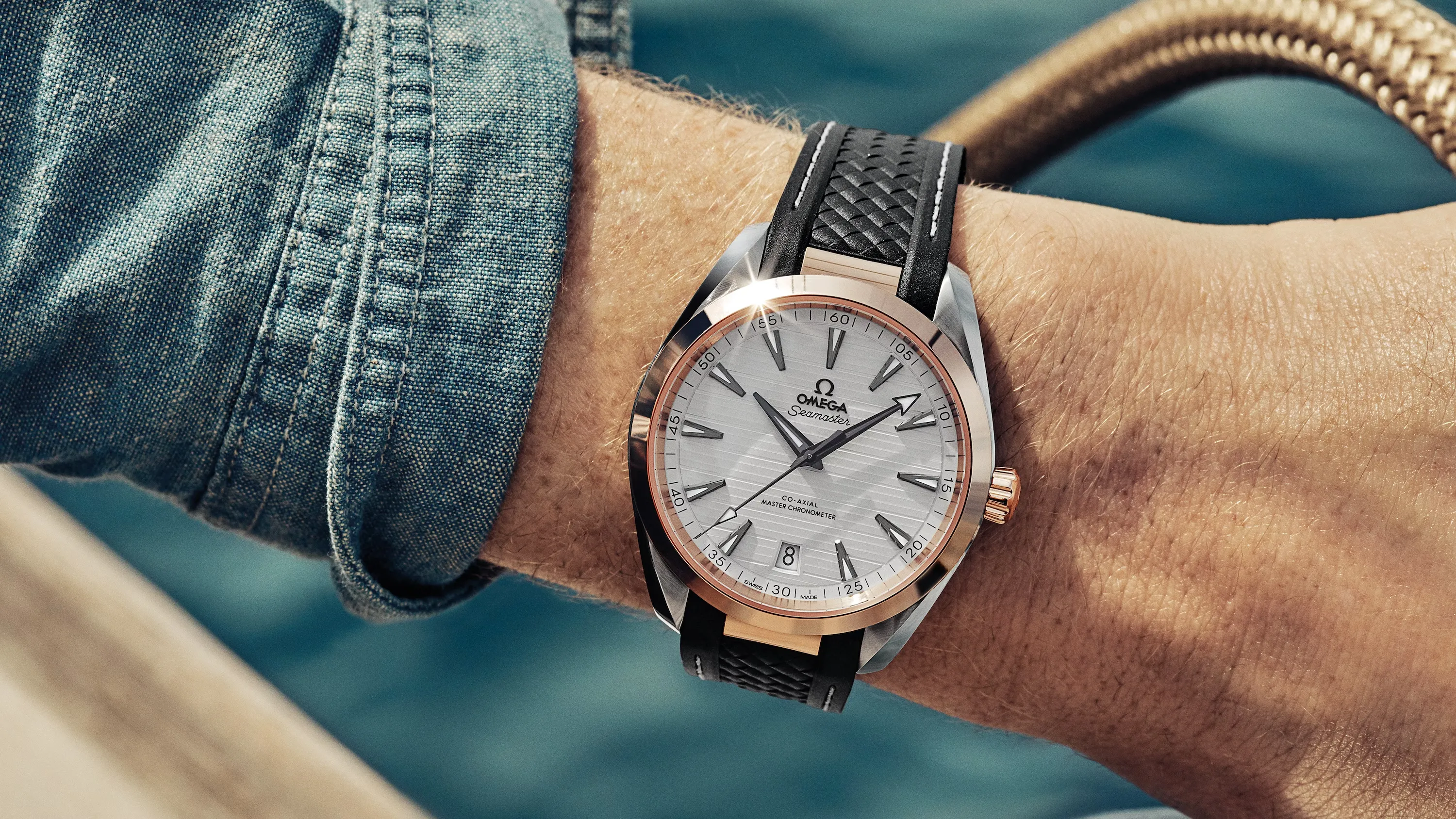 OMEGA-SEAMASTER AQUA TERRA 150M CO‑AXIAL MASTER CHRONOMETER 41 MM 220.22.41.21.02.001
