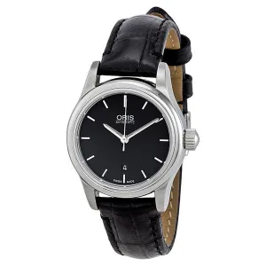 Oris Classic Date Automatic Black Dial Stainless Steel Ladies Watch 561-7650-4054LS 01 561 7650 4054-07 5 14 11