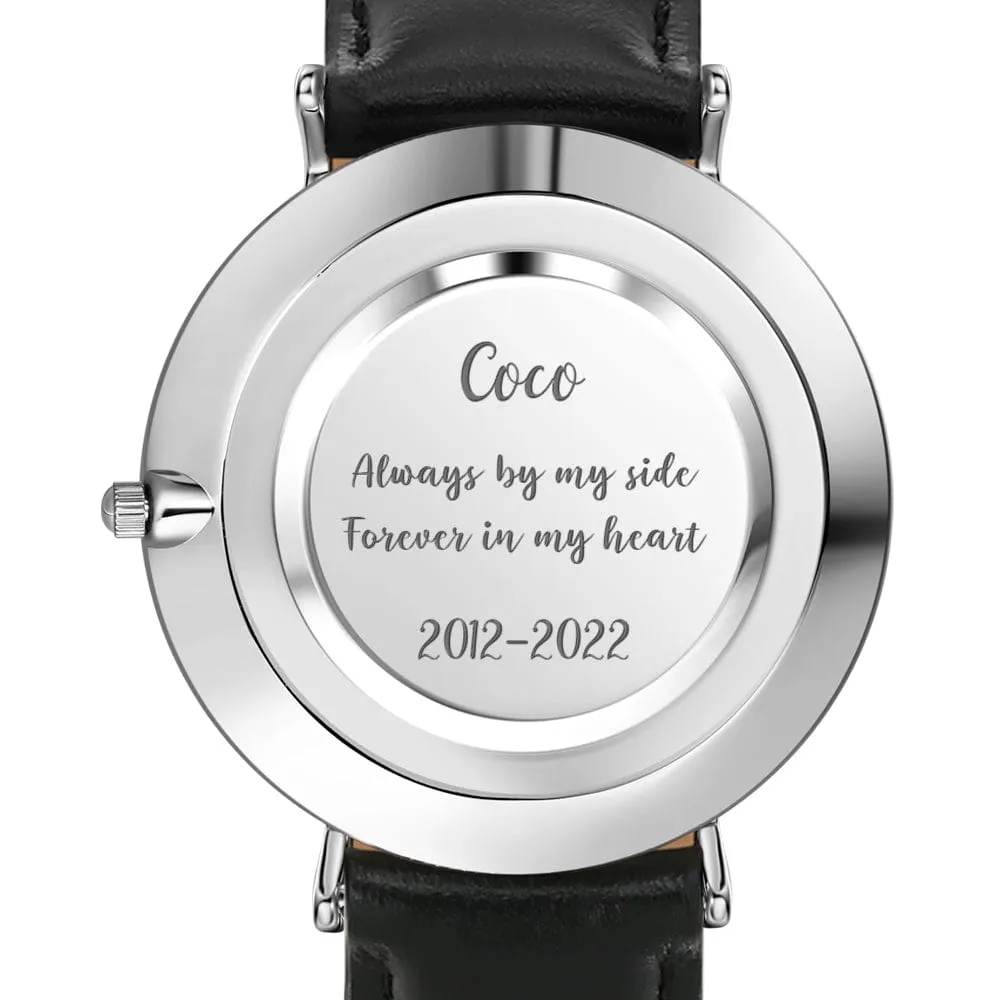 Personalized Watch with Name Custom Pet Remembrance Watch Loving Memorial Gifts
