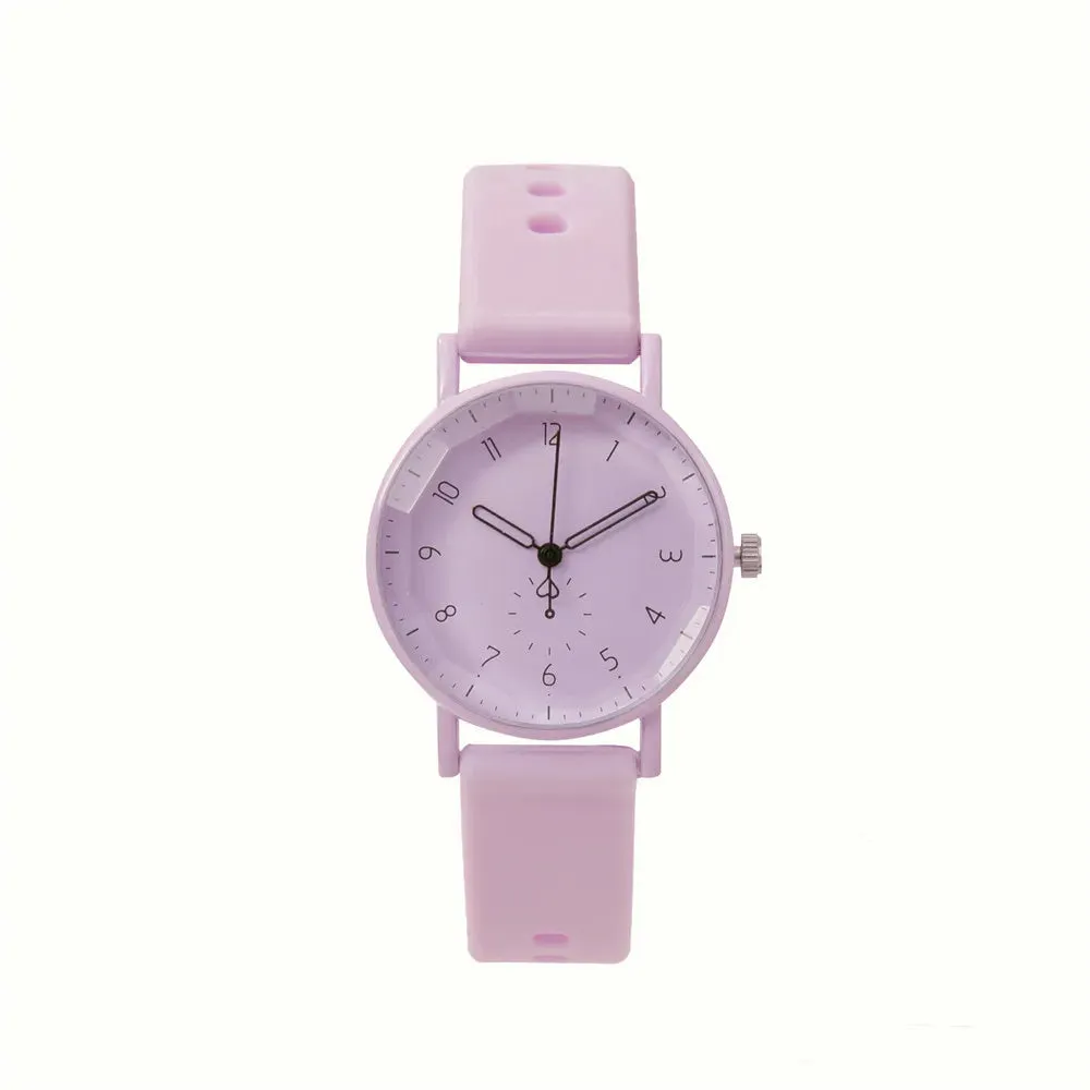 Pink Digital Simple Women Dresses Fashion Casual Watch