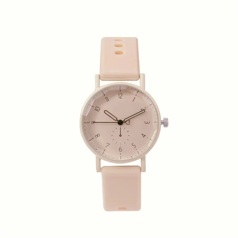 Pink Digital Simple Women Dresses Fashion Casual Watch