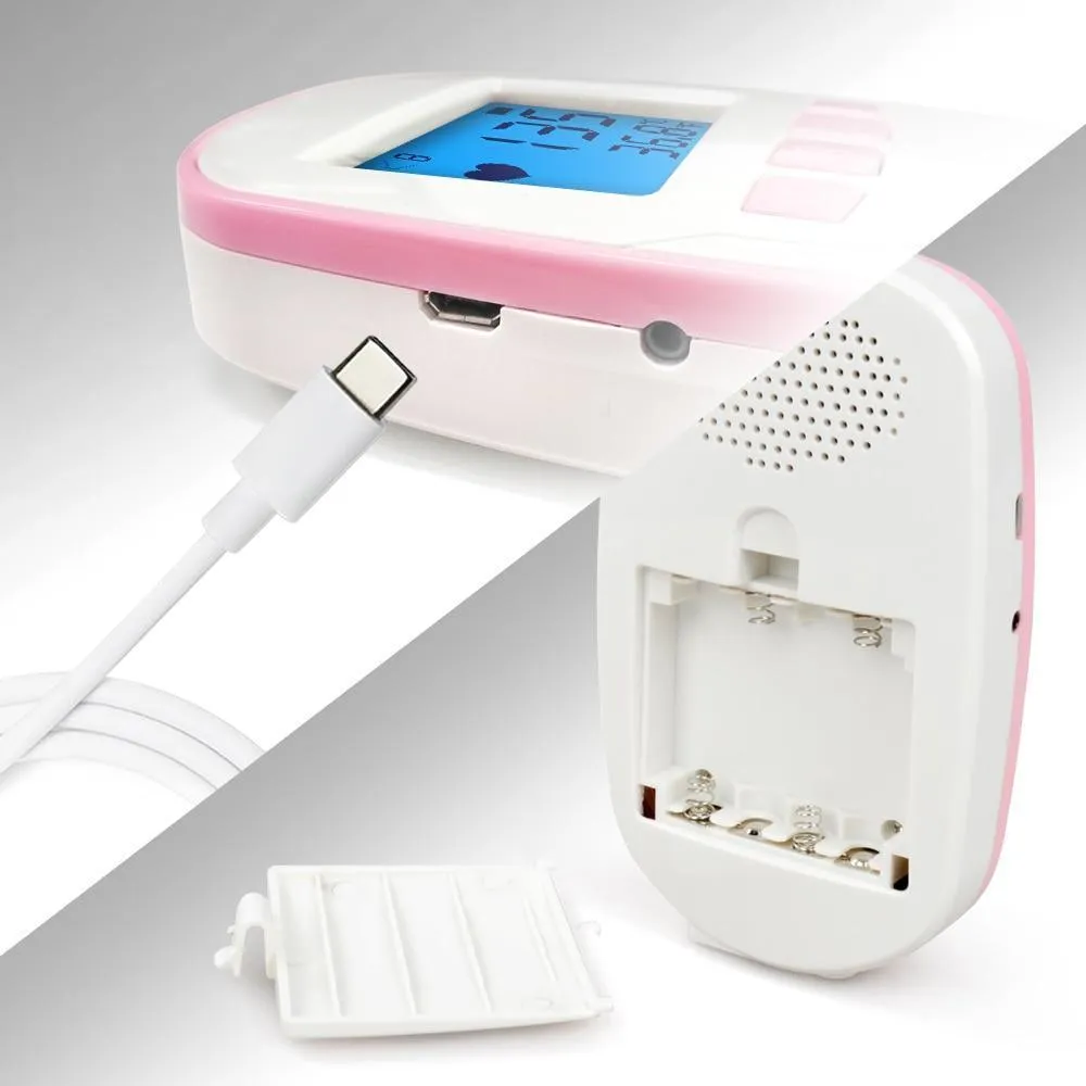 Portable Pocket Fetal Doppler Heart Monitor