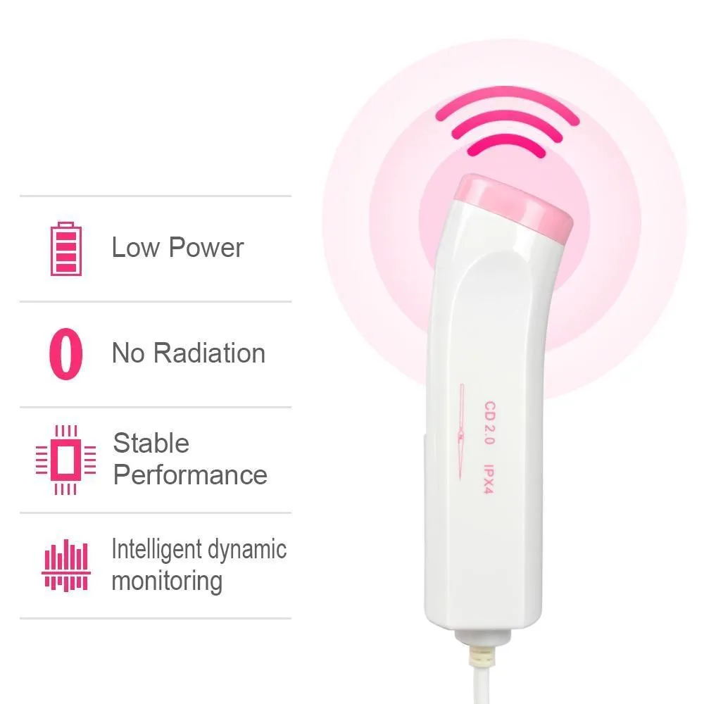 Portable Pocket Fetal Doppler Heart Monitor