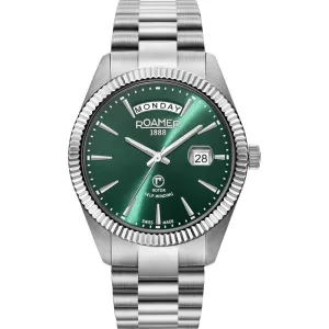 ROAMER -981662 41 75 90 - Men's Green Mechanical Watch