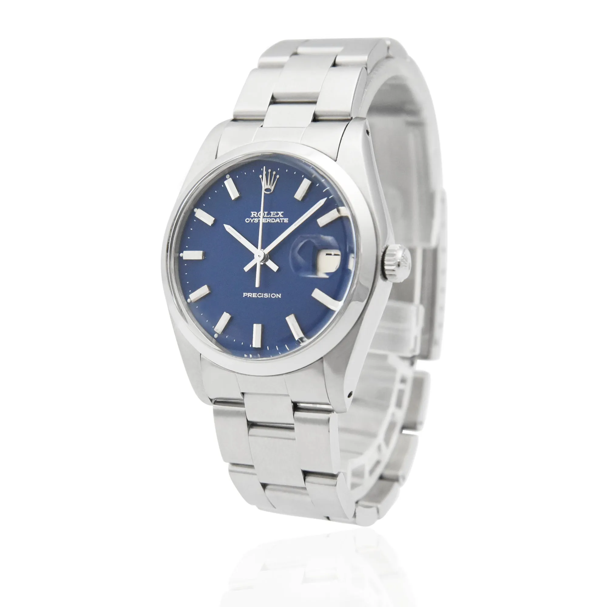 Rolex Oysterdate Precision Blue Dial Stainless Steel Ref: 6694