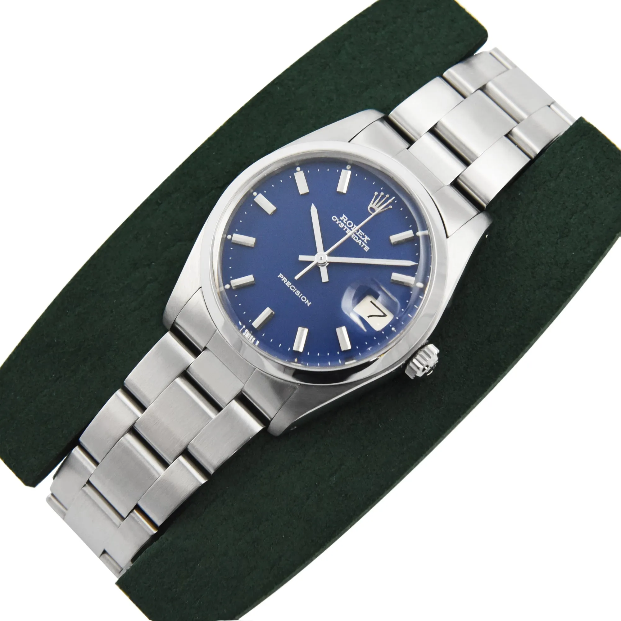 Rolex Oysterdate Precision Blue Dial Stainless Steel Ref: 6694