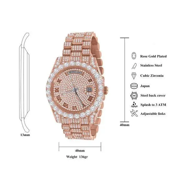 Royal Elegance Stainless Steel Watch | 530845