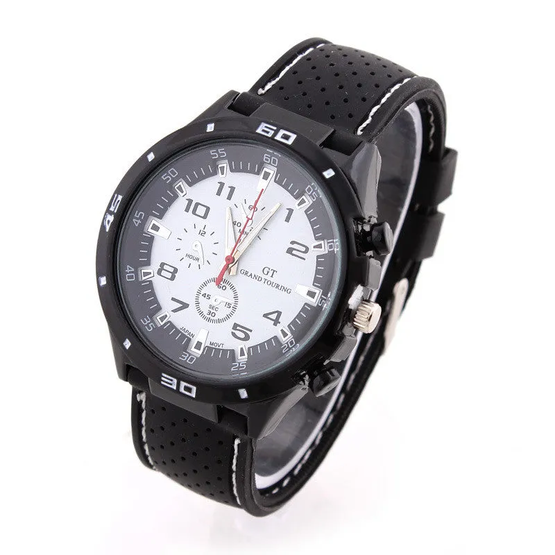 Rubber Strap Silicone Watch F1 GT Men's Sports watch women Casual watches Cycling Analog wristwatch
