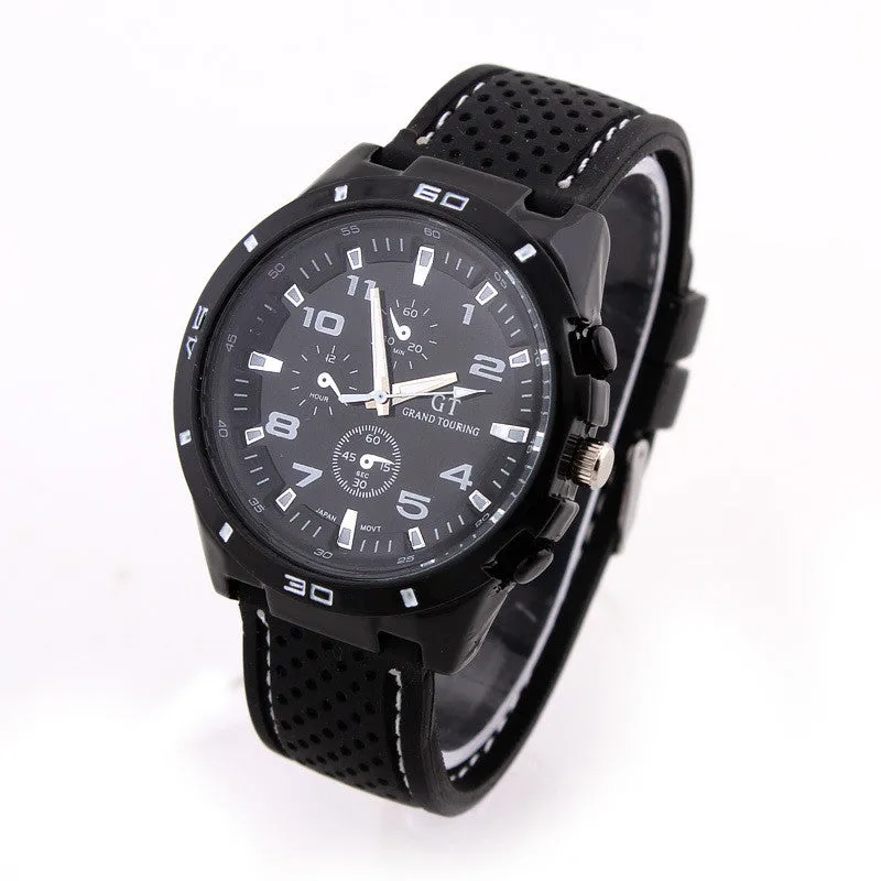 Rubber Strap Silicone Watch F1 GT Men's Sports watch women Casual watches Cycling Analog wristwatch