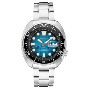 Seiko Mens Prospex Blue Dial Silver-Tone Band Stainless Steel Watch - SRPE39