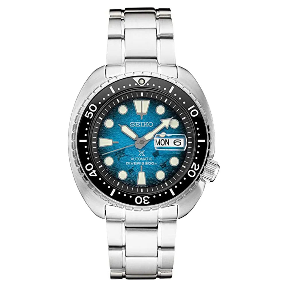 Seiko Mens Prospex Blue Dial Silver-Tone Band Stainless Steel Watch - SRPE39