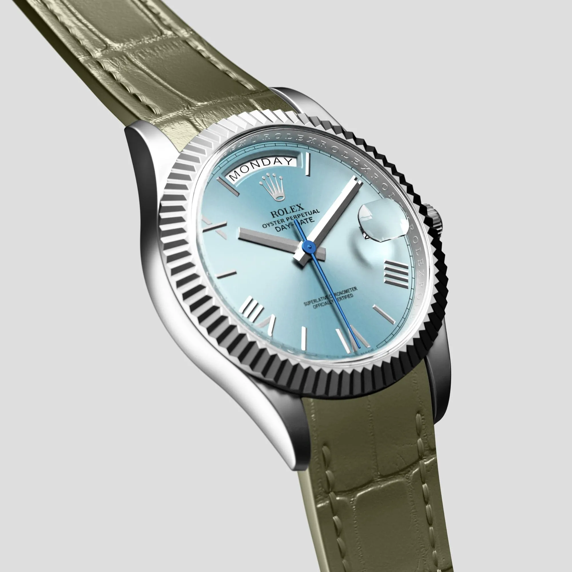 Sport Band For Rolex Day-Date 40mm In Alligator