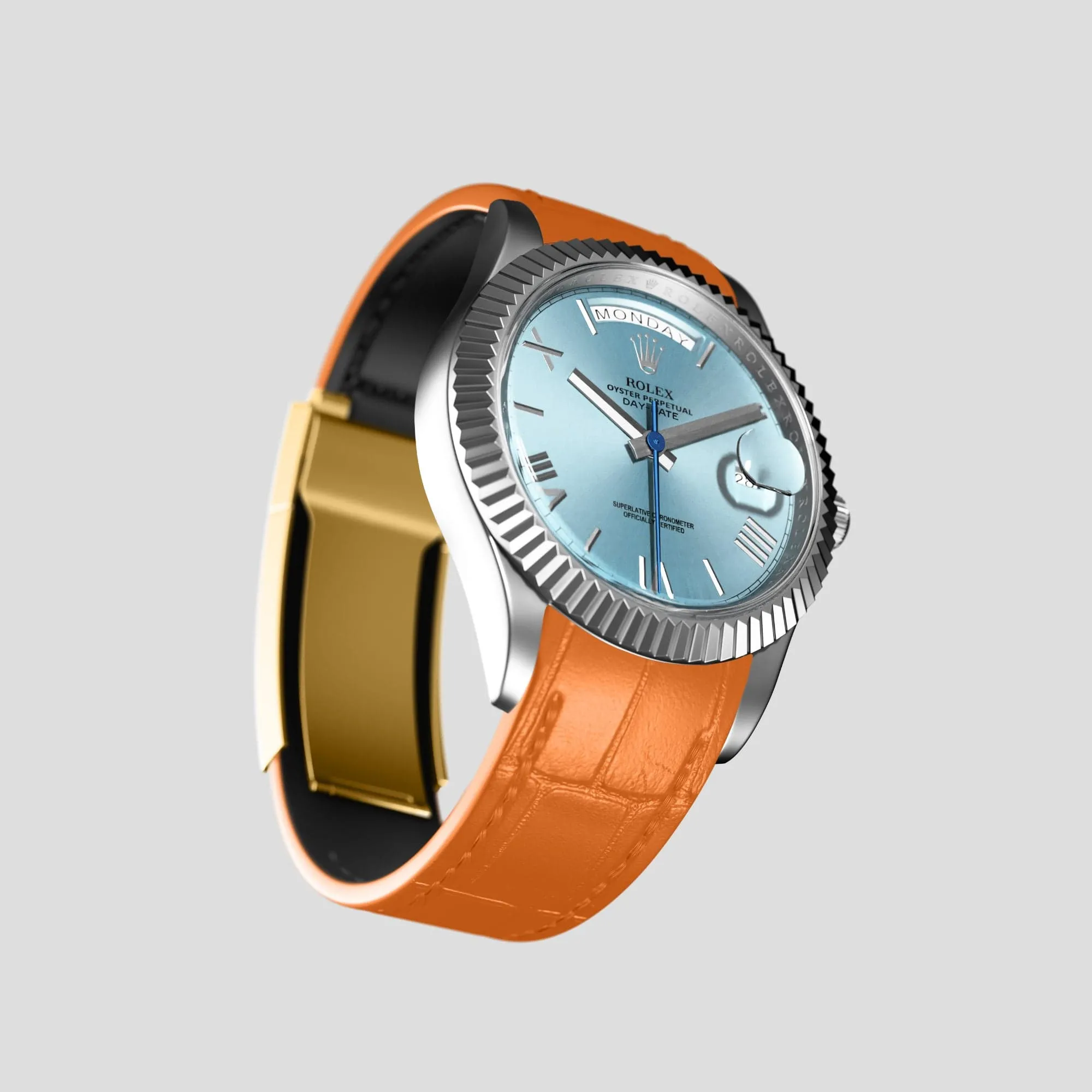 Sport Band For Rolex Day-Date 40mm In Alligator