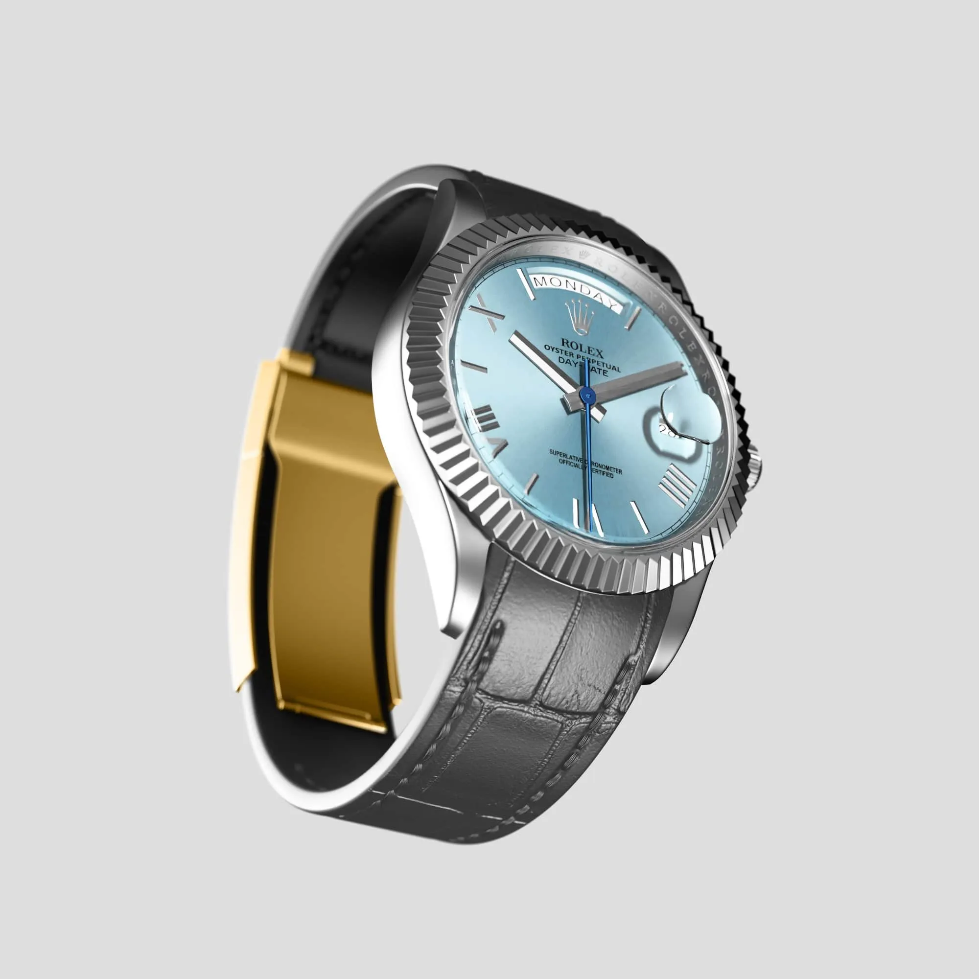 Sport Band For Rolex Day-Date 40mm In Alligator