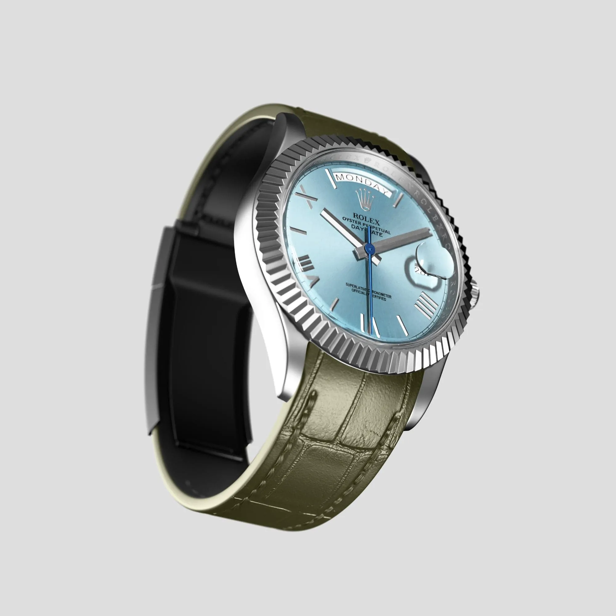 Sport Band For Rolex Day-Date 40mm In Alligator