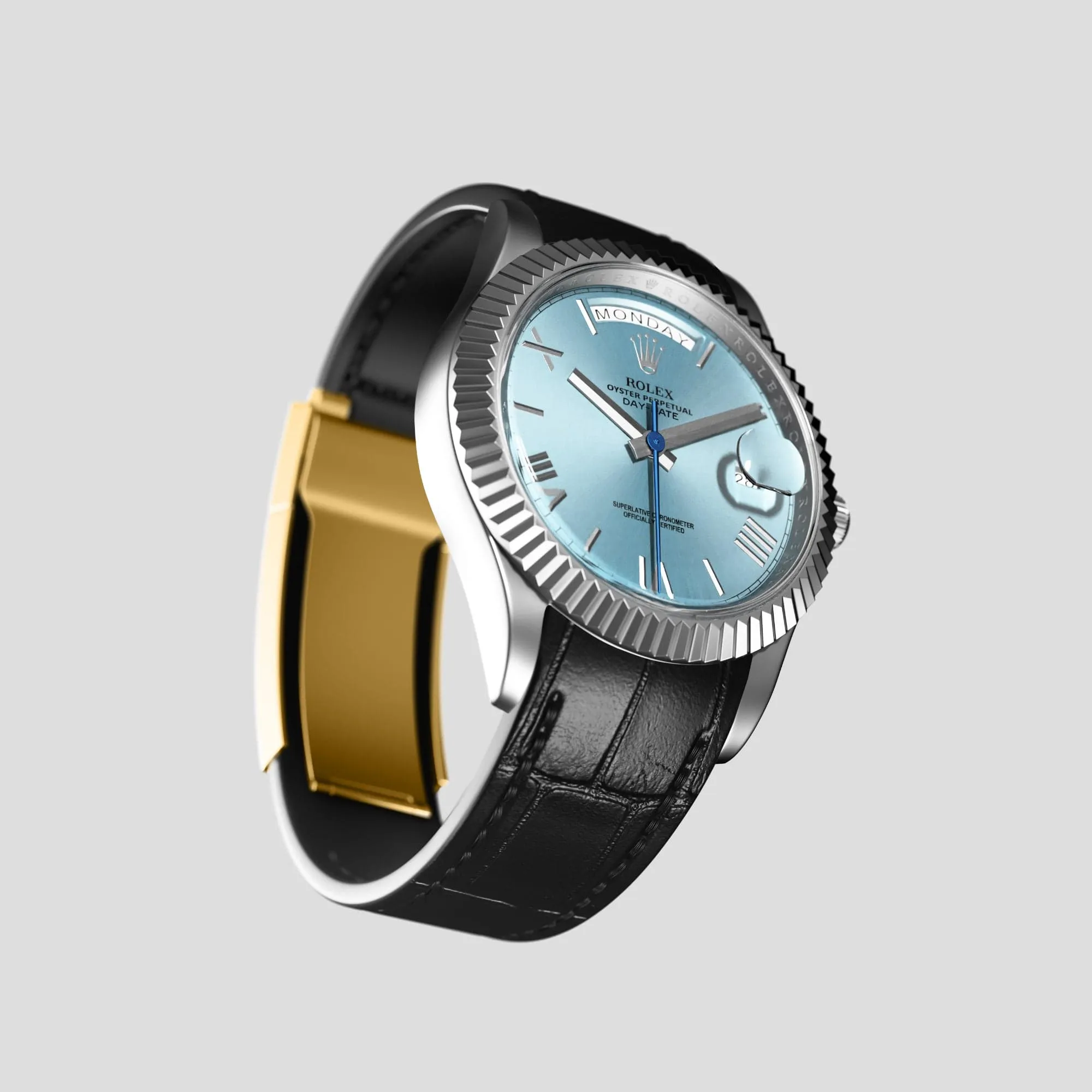 Sport Band For Rolex Day-Date 40mm In Alligator