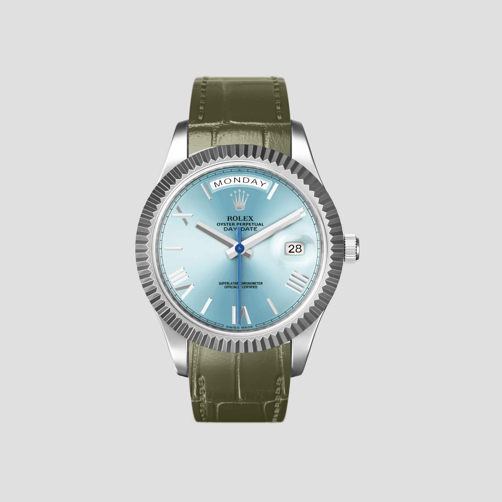 Sport Band For Rolex Day-Date 40mm In Alligator
