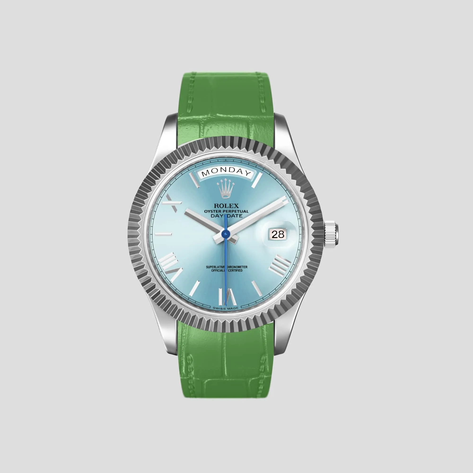 Sport Band For Rolex Day-Date 40mm In Alligator