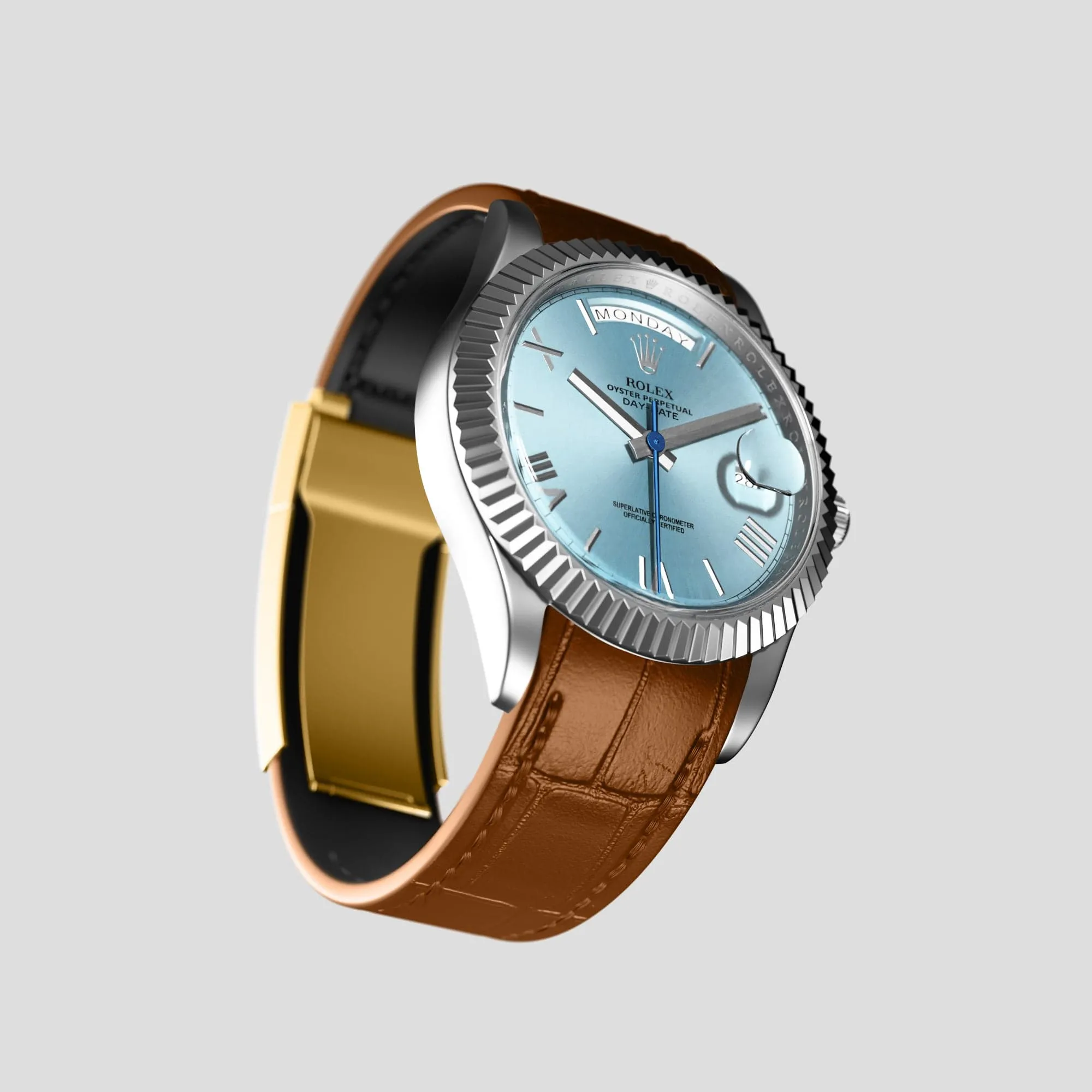 Sport Band For Rolex Day-Date 40mm In Alligator