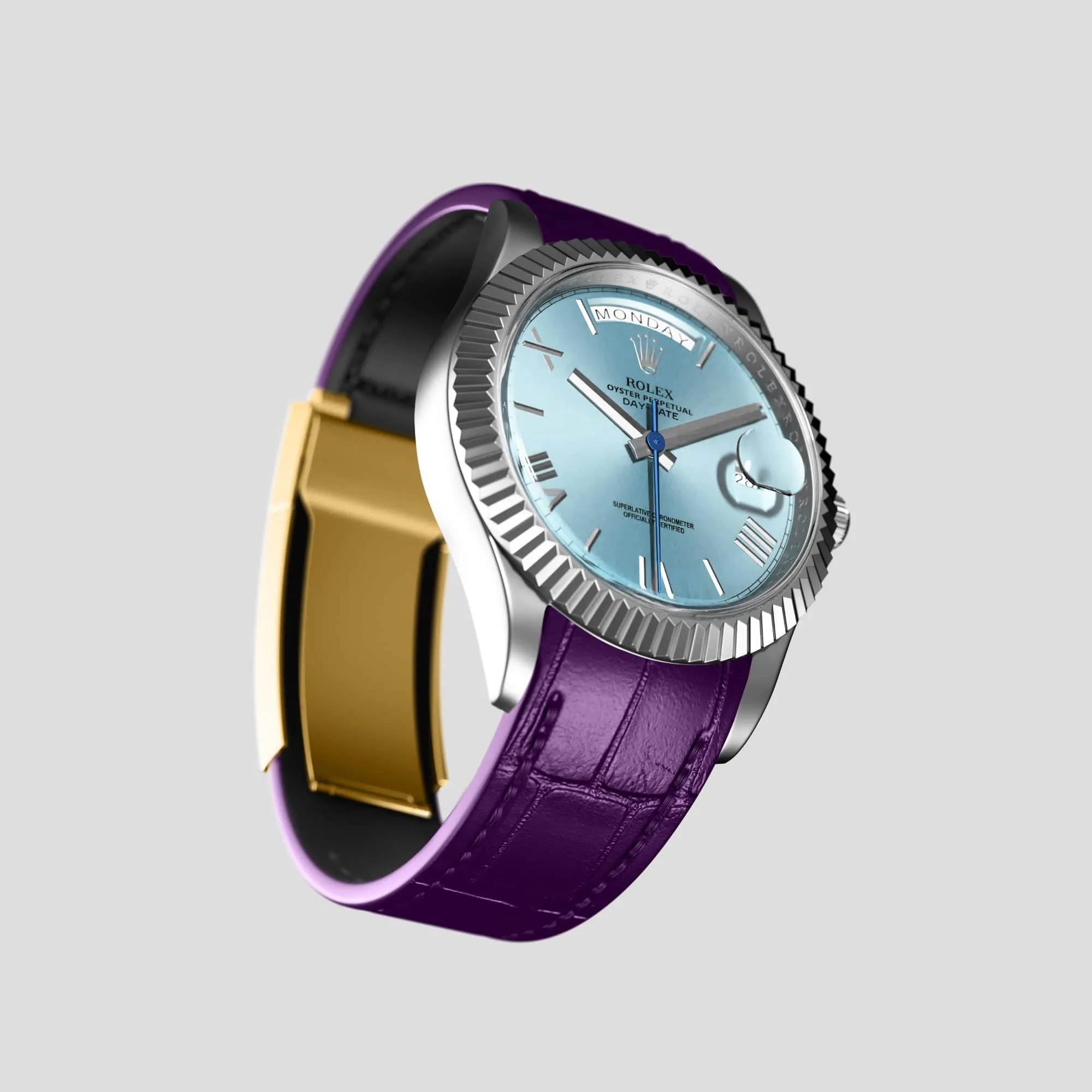 Sport Band For Rolex Day-Date 40mm In Alligator