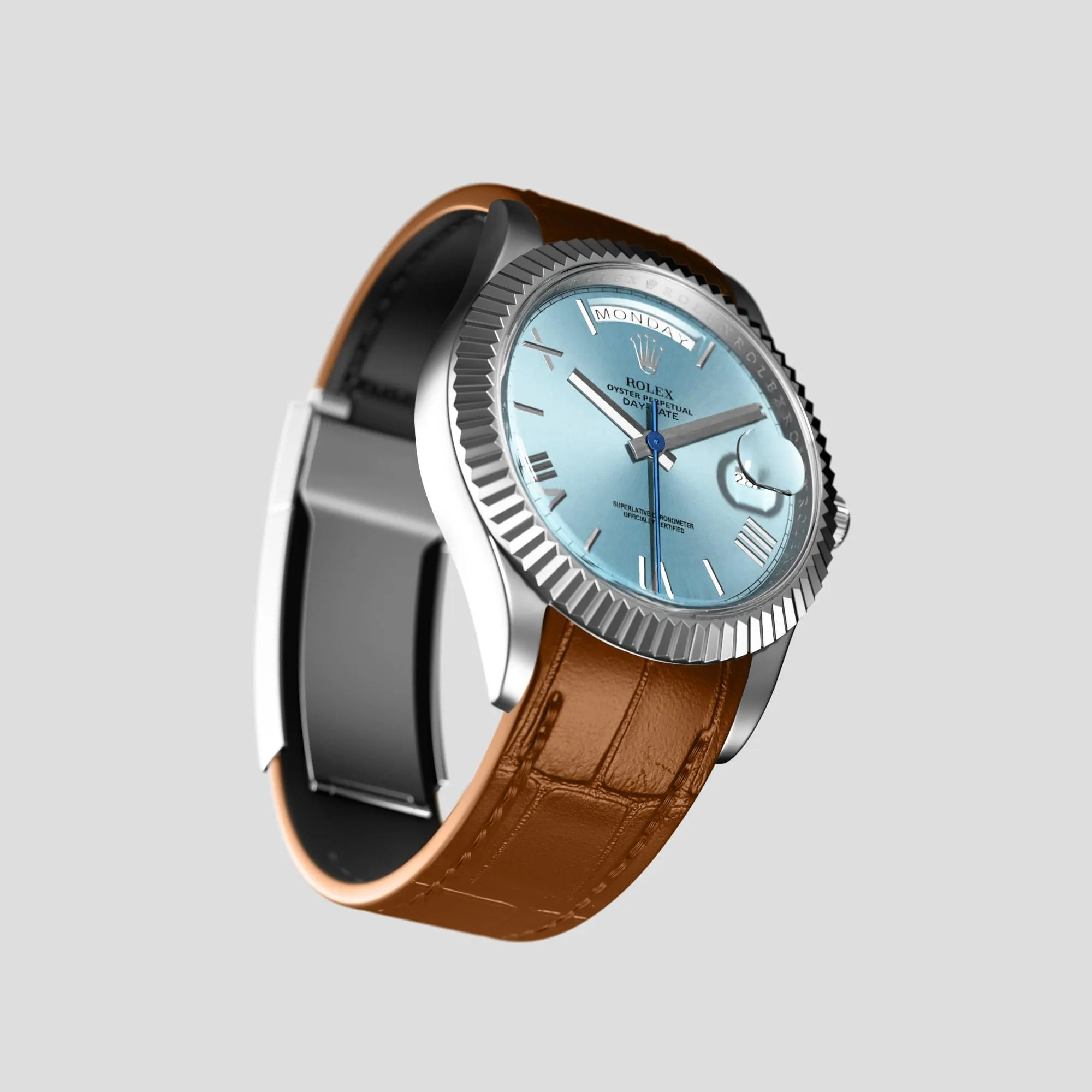 Sport Band For Rolex Day-Date 40mm In Alligator