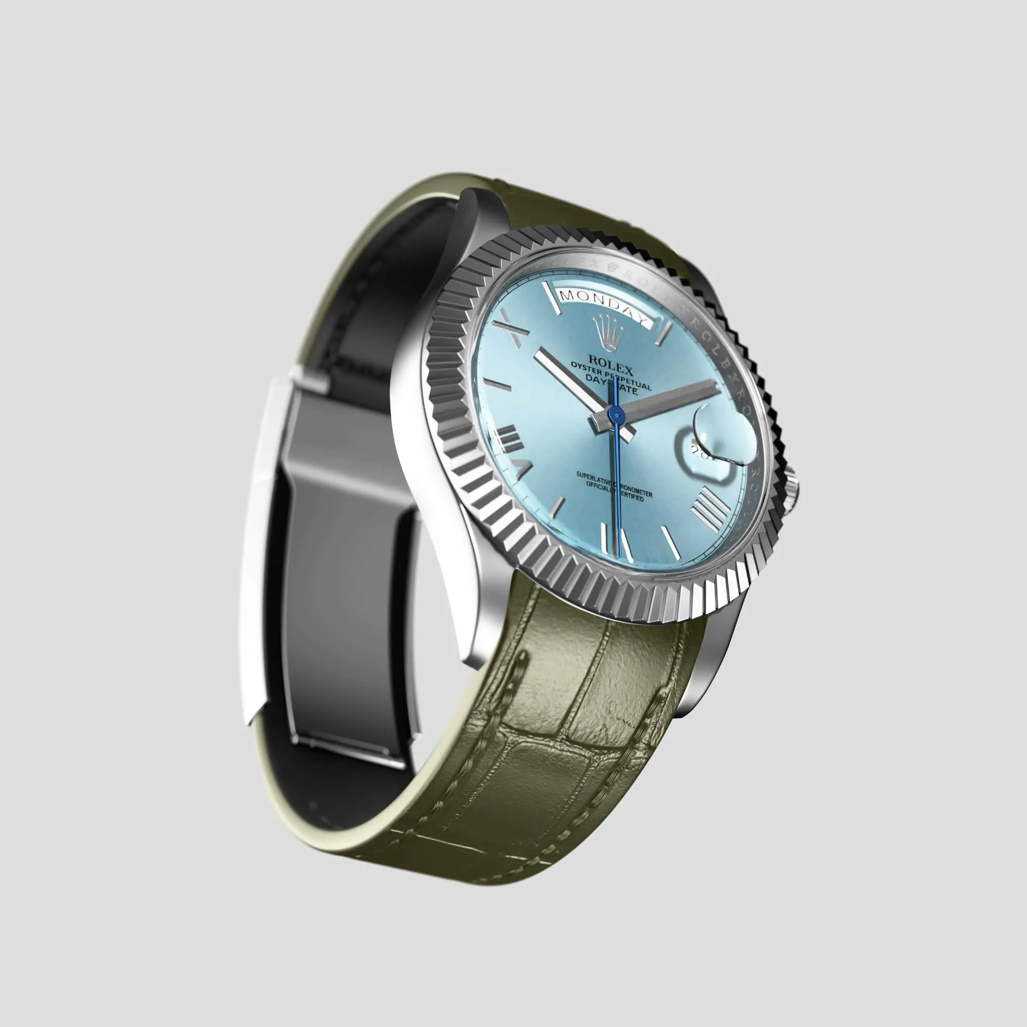 Sport Band For Rolex Day-Date 40mm In Alligator