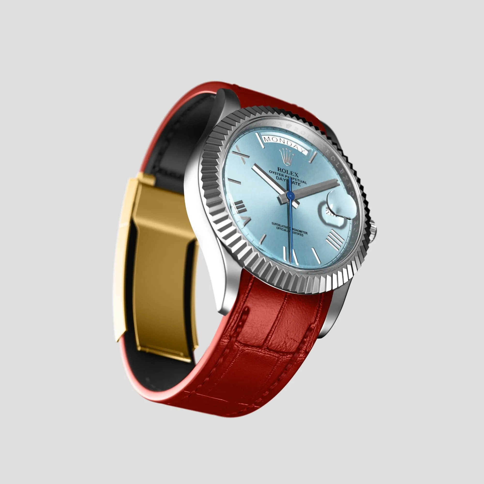 Sport Band For Rolex Day-Date 40mm In Alligator