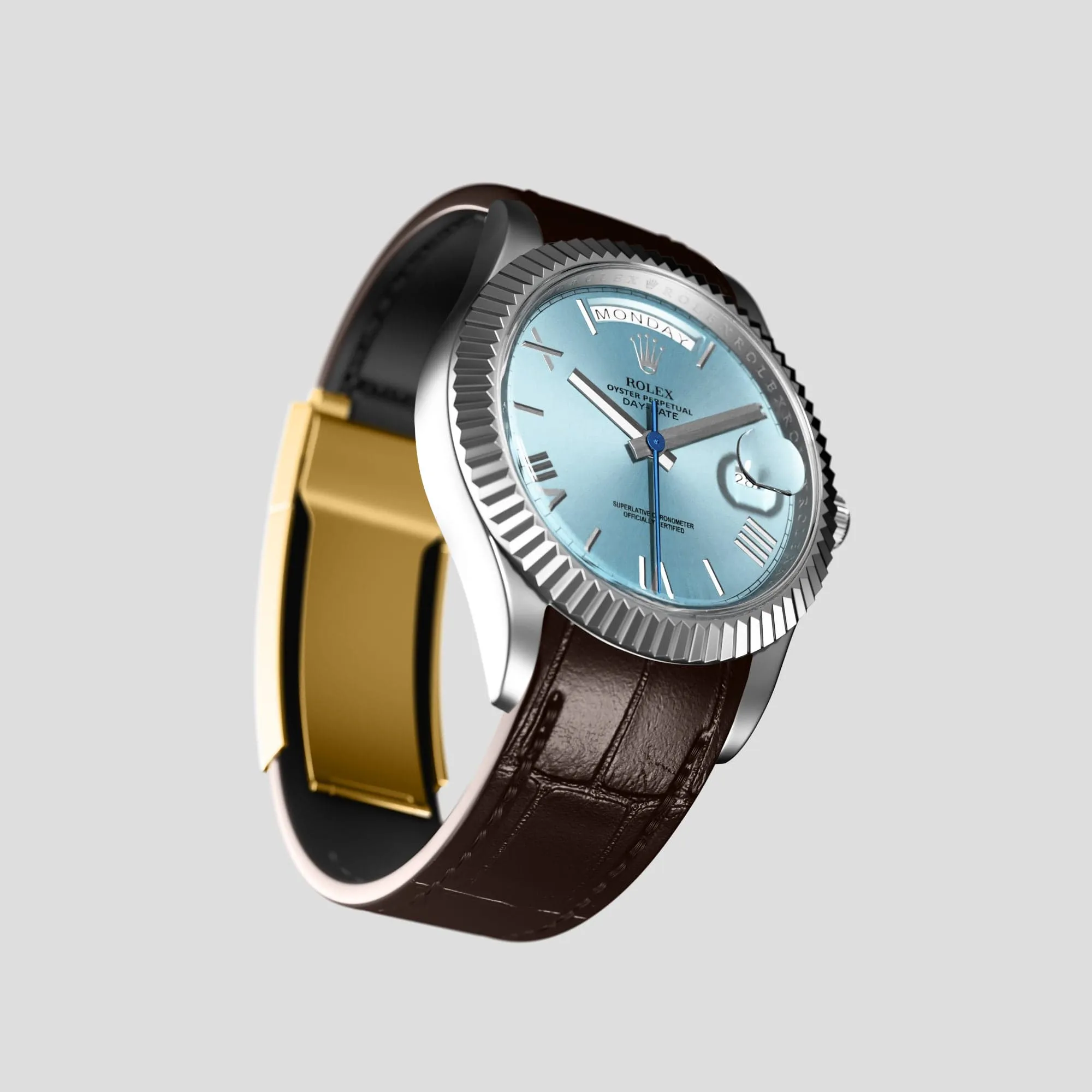 Sport Band For Rolex Day-Date 40mm In Alligator