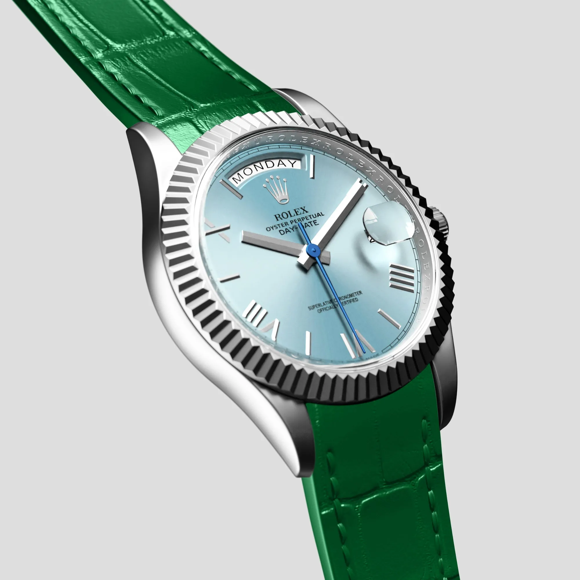 Sport Band For Rolex Day-Date 40mm In Alligator