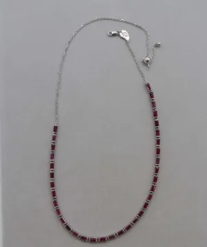 The Raniya Full Ruby White Gold chocker DXBS2684