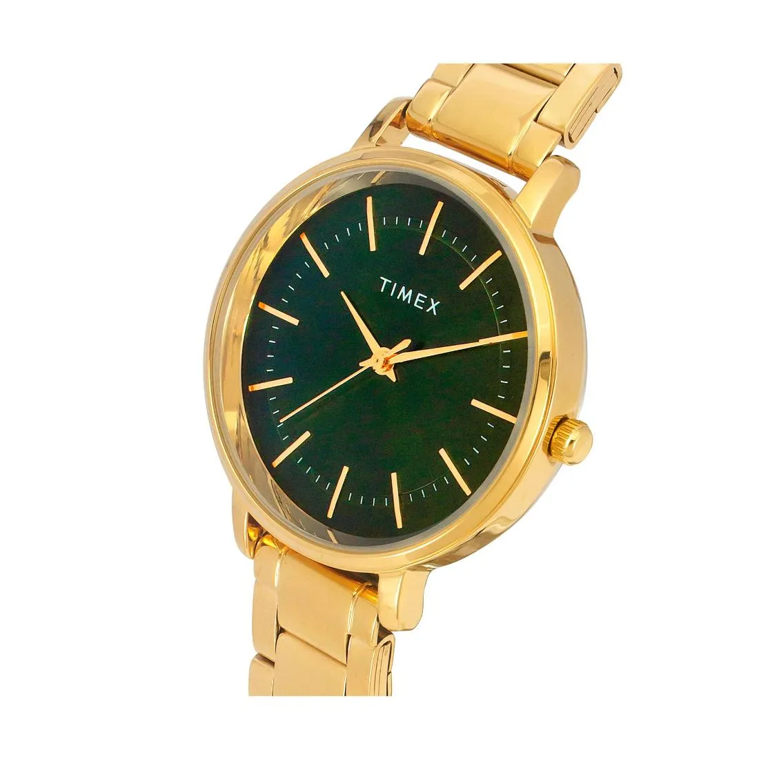Timex Women 34 mm Size Green Dial Analog Watch- TWEL15803