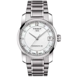 Tissot Women's T-Classic Mother of Pearl Dial Watch - T0872074411600