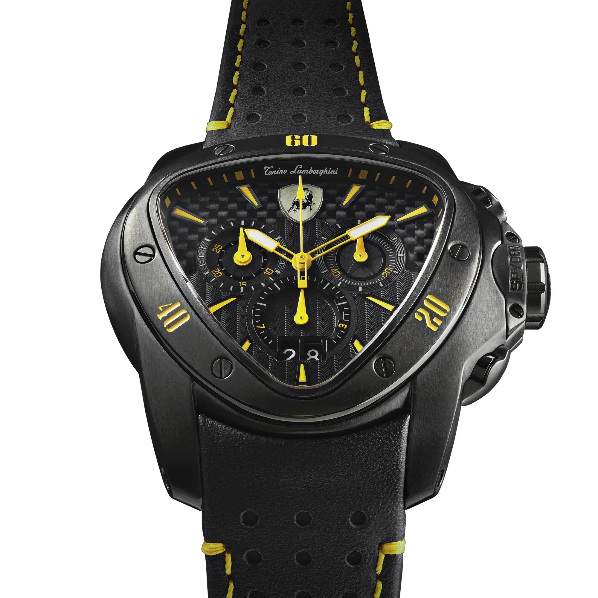 Tonino Lamborghini T9SE Men's Black Spyder X Chronograph Watch